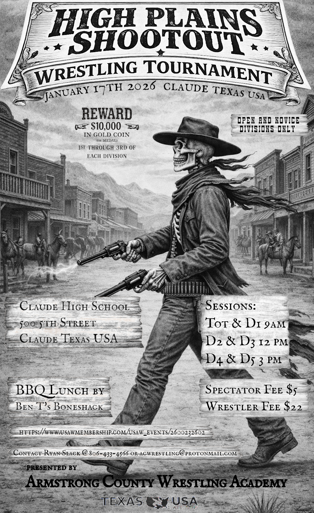 High Plains Shootout Flier