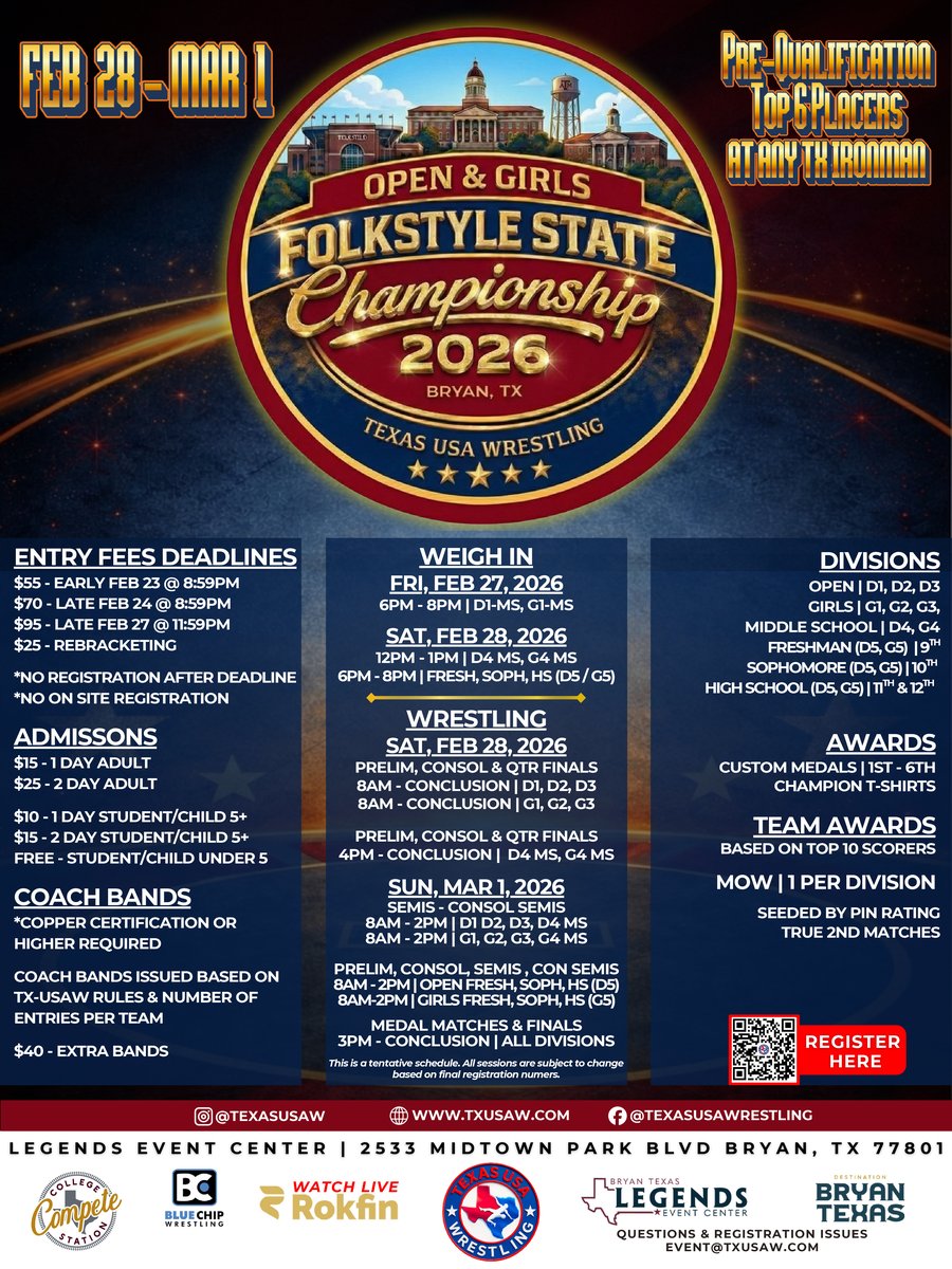 State Open Championship Flier
